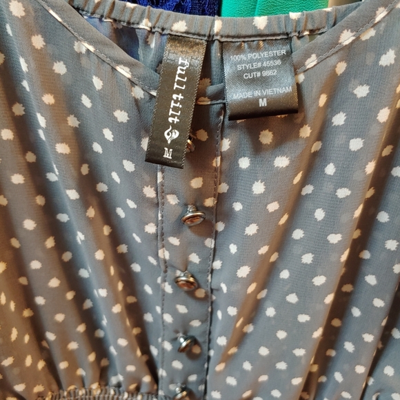 NWOT FullTilt Sheer Gray Tank sz M - Picture 2 of 4